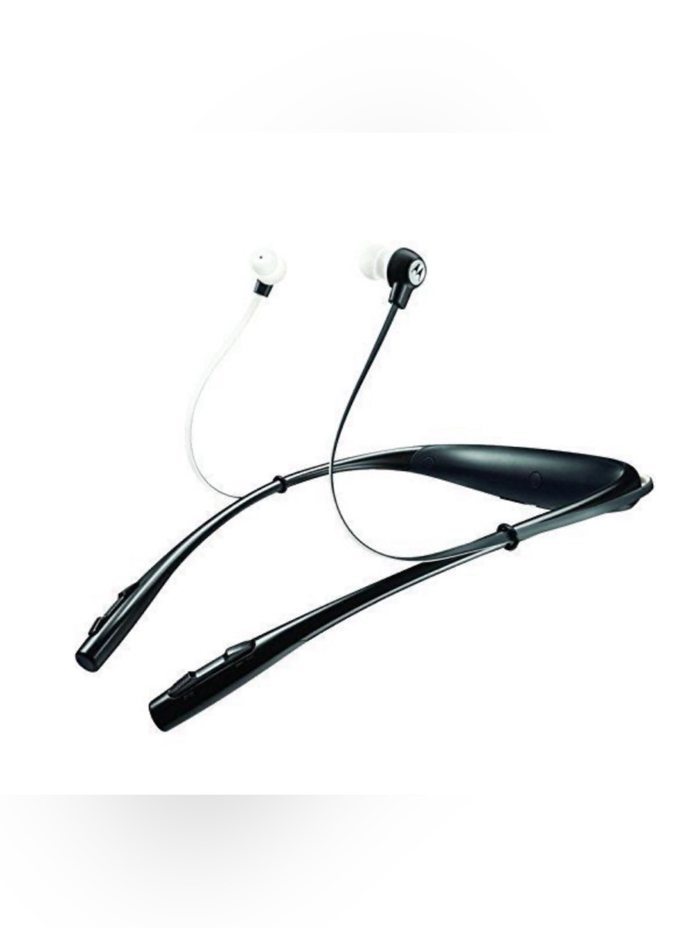 Motorola Black and White Wireless Neckband Earphones Conditions Working Perfect